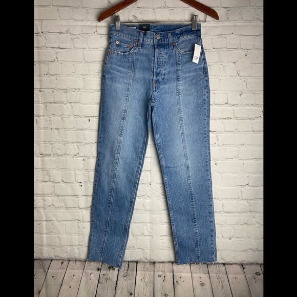 GAP High Rise Cheeky Straight Jeans with Washwell - Picture 5 of 13